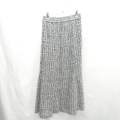 ◇ ⊇ niko and … ニコアンド 総柄 ロング タイト スカート サイズM ブラック系 レディース E  【1412260039451】