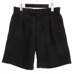 イートウツ E.TAUTZ 良品 ハーフ パンツ ショート タック ウール 黒 ブラック 30のサムネイル