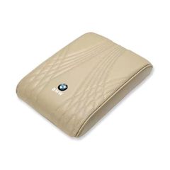 ◆BMW◆ベージュ◆車 アームレストマット コンソールボックスパッド 形状記憶 肘置きカバー 収納ボックスマット 革製 高めパッド