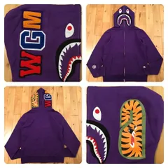 2025年最新】a bathing ape シャークパーカー 紫の人気アイテム