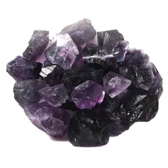 Sugarello 蛍石 天然 原石 宝石の原石 ほたる石 ヒーリング ストーンパワー パワーストーン 日本では産出されない レアストーン 約3～7cm ランダム 2～3個セット 合計120g以上 (パープル) [パープル]