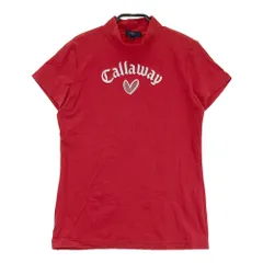 サイズ：M CALLAWAY キャロウェイ 2023年 半袖ハイネックTシャツ  レッド系 [240101493643] ゴルフウェア レディース ストスト