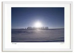 アートフォト 絵画 マイルドセブンの丘の夕日2 高橋真澄/インテリア 額入り 額装込 風景画 油絵 ポスター アート アートパネル リビング 玄関 プレゼント モダン アートフレーム 飾る Mサイズ おしゃれ 壁掛け 絵