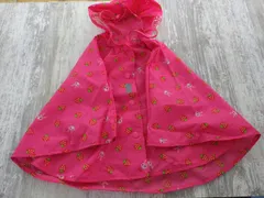 ミキハウス HOT BISCUITS レインコート かっぱ キッズ 子供服 70～90 収納袋付き 中古品