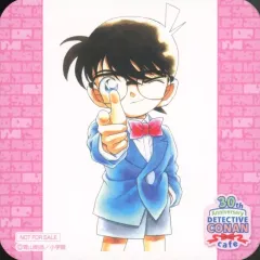 【中古】コースター 江戸川コナン(正面/ウィンク/真実はいつも1つ) オリジナルコースター 「名探偵コナン 連載30周年記念カフェ」 コラボドリンク注文特典