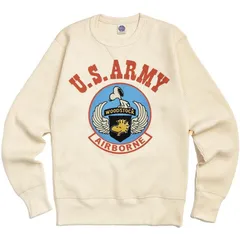 トイズマッコイ ビッグワッフル Tシャツ スヌーピー サーマル ロンT SNOOPY U.S.ARMY AIRBORNE ナチュラル TMC2455 