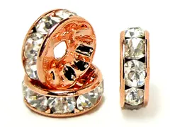 ロンデル 平型(ピンクゴールド)(8mm)(100個)