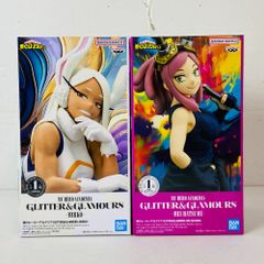 04w3747○[미개봉] 내 영웅 아카데미아 GLITTER&GLAMOURS 피규어 2종 세트 [ -MEI HATSUME- 발목명 / -MIRKO- 밀코 ]