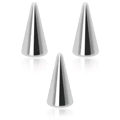 [From da Phactory] フロム ダ ファクトリー ロングコーンキャッチ サージカルステンレス 軟骨ピアス ボディピアス3個(16G/18G両用8mm) 1のサムネイル