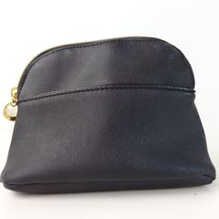 【極美品】ポーチ ポリエステル ブラック ゴールド金具 レディース【未使用品】3-2 41037