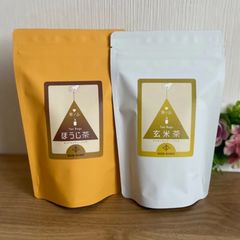 【三角ティーバッグほうじ茶20個入り＆玄米茶20個入りセット】