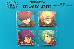 【中古】バッジ・ピンズ ALKALOID アイドルスクエア缶バッジセット(4個セット) 「CD あんさんぶるスターズ!! アルバムシリーズ ALKALOID / TRIP」 アニメイト有償特典