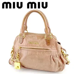 【最大30％OFF】ミュウミュウ 2WAY ショルダーバッグ 斜め掛けショルダー ピンク レザー miu miu バッグ バック 肩掛け 収納 バッグ  P781