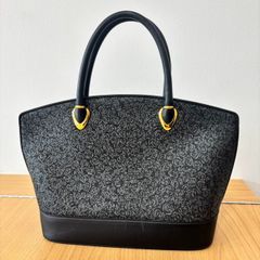 【EL6】INDENYA　印傳屋　ルミドーレ　ハンド　トート　バッグ　バラ　ブラック　KT10539