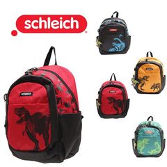 Schleich シュライヒ キッズリュック SC003 恐竜柄 リュック バックパック デイパック ティラノ ザウルス 恐竜 黄色 緑 赤 通園 通学 お泊り  お散歩 遠足 ピクニック 園児 保育園 幼稚園 お祝い 恐竜好き