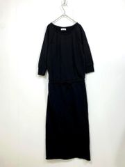 BEAUTY & YOUTH ビューティ&ユース ユナイテッドアローズ 1626-699-3526 定価10450円 スウェットラグラン ワンピース 黒  ■■レディース