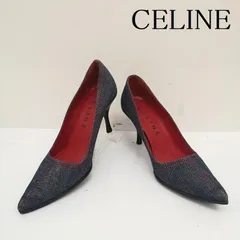 美品　CELINE ブラウン レザー ヒールパンプス　38サイズ　24㎝ 2025年最新】CELINE レディース ハイヒール・パンプスの人気