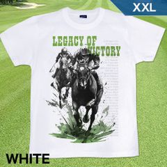 GENJU XXLサイズ 競馬 凱旋門賞 天皇賞 皐月賞 G1 メンズ ターフ クラシック Tシャツ 半袖 Legacy of victory 