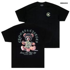 CROOKS & CASTLES HIGH BEAR Tシャツ【BLACK】 (L・XL・2XL)(クルックスアンドキャッスルズ 通販 大きいサイズ T-SHIRTS TEE 半袖 ショートスリーブ ロゴ プリント)