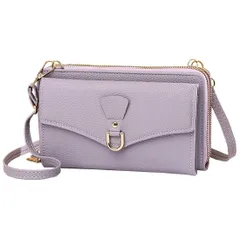 【人気商品】レザー 軽量 小さな財布 携帯電話 多機能 ボディバッグ スマホケース ショルダー スマホポーチ 通勤 小銭入れ 紙幣入れ 斜めがけ 旅行 ショルダーバッグ ウォレットポーチ レディース ギフト 財布 ウォレット [ZHENGTU]