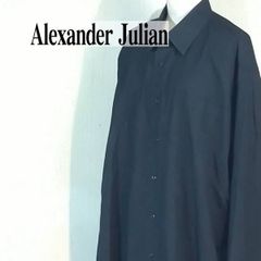 訳あり！Alexander Julian　アレキサンダージュリアン　メンズ　シャツ　ブラック