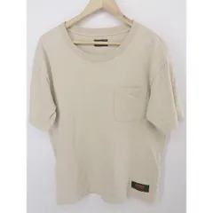 ◇ UNIVERSAL OVERALL 胸ポケット コットン100% 半袖 Tシャツ カットソー サイズM ベージュ ブラウン オレンジ メンズ P  【中古】 【1208240003211】