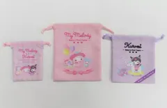 【中古】雑貨 マイメロディ＆クロミ(ベビー) 巾着セット(3枚) 「サンリオキャラクターズ」