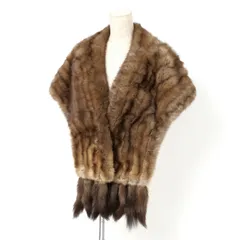 SOBOL ソボル ロシアンセーブル ショール 大判 ストール フリンジ