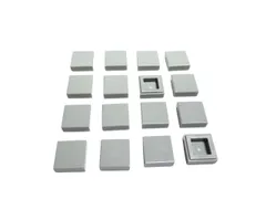 レゴ★未使用！新灰色の１×１タイル１６点セット