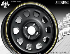 U.S.Daytona　15x5.5J OFF+40 PCD100　軽四カスタム/チューニングサイズ　Hankook 165/45R15 タイヤ付4本セット