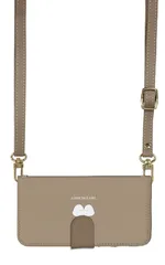 iPhone14ProMax ケース 手帳型 アイフォン14 プロマックス スマホケース スマホショルダー レザー ストラップ シマエナガ 小鳥 ワンポイント かわいい 調節可能 130cm  カラー02