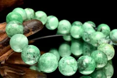 ナチュラルに映える柔らかな緑 バリサイト(バリッシャー石)　11.5mm　ブレスレット 1個売り パワーストーン 天然石 _BG5537-115