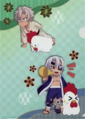 【中古】クリアファイル 宇髄天元＆不死川実弥 A4オリジナルクリアファイル 「鬼滅の刃×ローソン」 対象商品購入特典