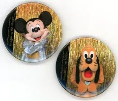 【中古】バッジ・ピンズ ミッキー＆プルート 「ワンマンズ・ドリームII カンバッジ2個セット」 東京ディズニーランド限定