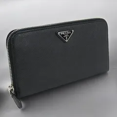 プラダ PRADA 長財布ラウンドファスナー レディース 1ML506 QHH F0632 サフィアーノトライアングル ジップアラウンド長財布