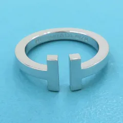 週末値下❣️ティファニー TIFFANY&Co. Tスクエアリング Tワイヤー ☆Tiffany & Co☆ Tiffany T スクエアリング (Tiffany & Co/指輪