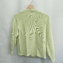 ◇ ⊂ INDIVI インディヴィ 長袖 カットソー サイズ38 ライトグリーン レディース E  【1412090053757】