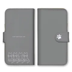 iPhoneX iPhoneXS ケース 手帳型 アイフォンX アイフォンXS スマホケース 携帯ケース 猫 ねこ ネコ 子猫 可愛い かわいい 肉球 イラスト シンプル ピンク ブルー カラー04