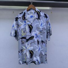 Kahala アロハシャツ タコ柄 グレー Lサイズ - メルカリ
