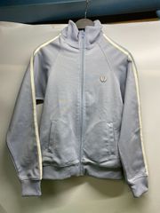 ●FRED PERRYフレッドペリー　ジャージ　水色系　サイズUK10●FRED PERRYフレッドベリー　ジャージ　　サイズUK10　上着　綿50％　ポリエステル50％