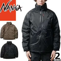 ナンガ NANGA ダウン オーロラステックス スタンドカラーダウンジャケット メンズ アウター アウトドア ブランド 防寒 防水 軽量 大きいサイズ 冬 フードなし ベージュ モスグレー