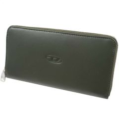 [アウトレット箱] ディーゼル 長財布 DIESEL メンズ ラウンドファスナー ダークグリーン系 レザー X09009 PR227 H2110
