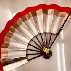 難あり★舞扇子 京扇子 日本舞踊 踊り用  天赤金