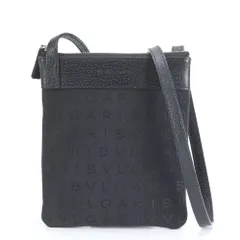 ▪️BVLGARI レザー　ショルダーバッグ　ブルガリバックル　BVCKLE 黒 BVLGARI ブルガリ ショルダーバッグ - レザー シルバー金具 ブラック