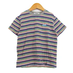 ファミリア 半袖Ｔシャツ トップス ボーダー柄 キッズ 男の子用 120サイズ 青×白×赤 Familiar 【中古】