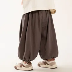 バルーンパンツ 長ズボン スウェットパンツ キッズ ジュニア 男の子 ダンス おしゃれ 子供服 オールシーズン 男の子 ボーイズ カジュアル 韓国子供服 通園 通学 ゆったり ボトムス ウエスト ゴム カジュアル changguo06
