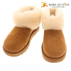 ■ アグ ムートンブーツ シューズ 1106757 靴 クラシック ミニ フラッフ レディース 24.0cm ブラウン 箱付き 未使用