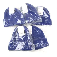 ナノユニバース ニットキャップ 未使用 帽子 5点セット 大量 まとめて ブランド メンズ レディース 57-59cmサイズ ブルー nano universe