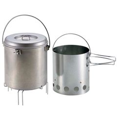 [キャプテンスタッグ(CAPTAIN STAG)] 【2個セット】大型火消しつぼ 火起し器セット  