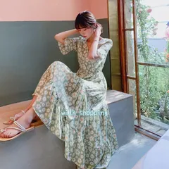 マキシワンピース ワンピース レディース ロングワンピース おしゃれ フレアワンピース 夏 ワンピ 花柄 シフォン Aライン 40代 着痩せ